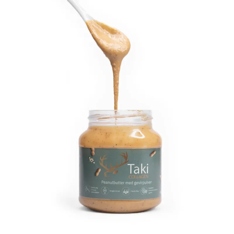 Utförsäljning Taki Collagen Peanutbutter För Hundar med Hjortpulver 300g